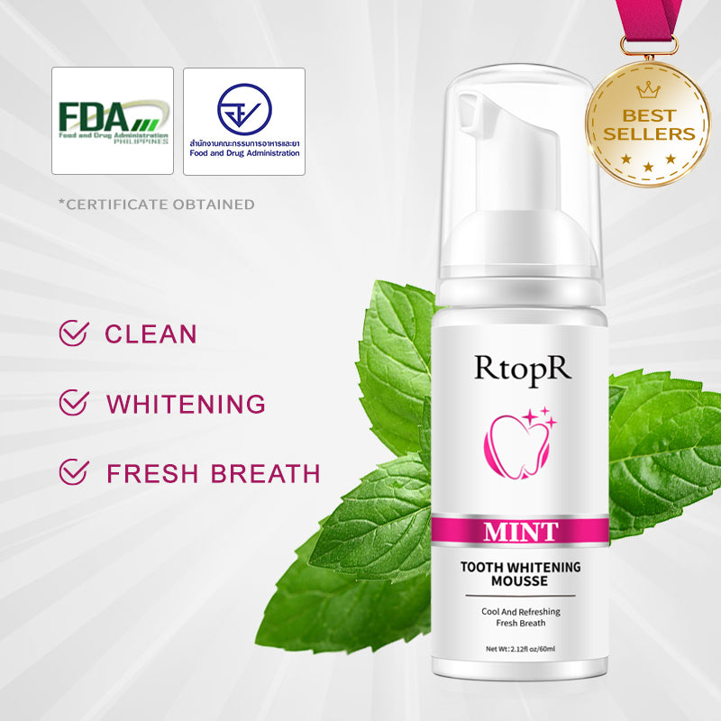 RtopR Mint Tooth Whitening Mousse